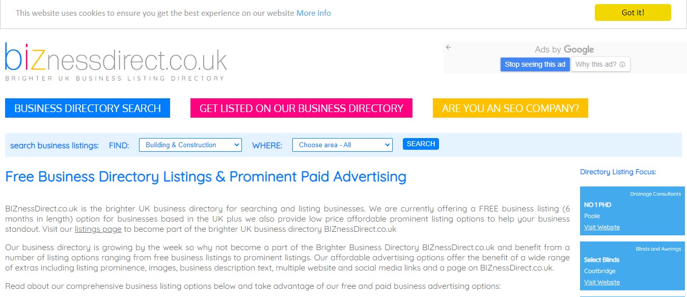 Business directory UK
