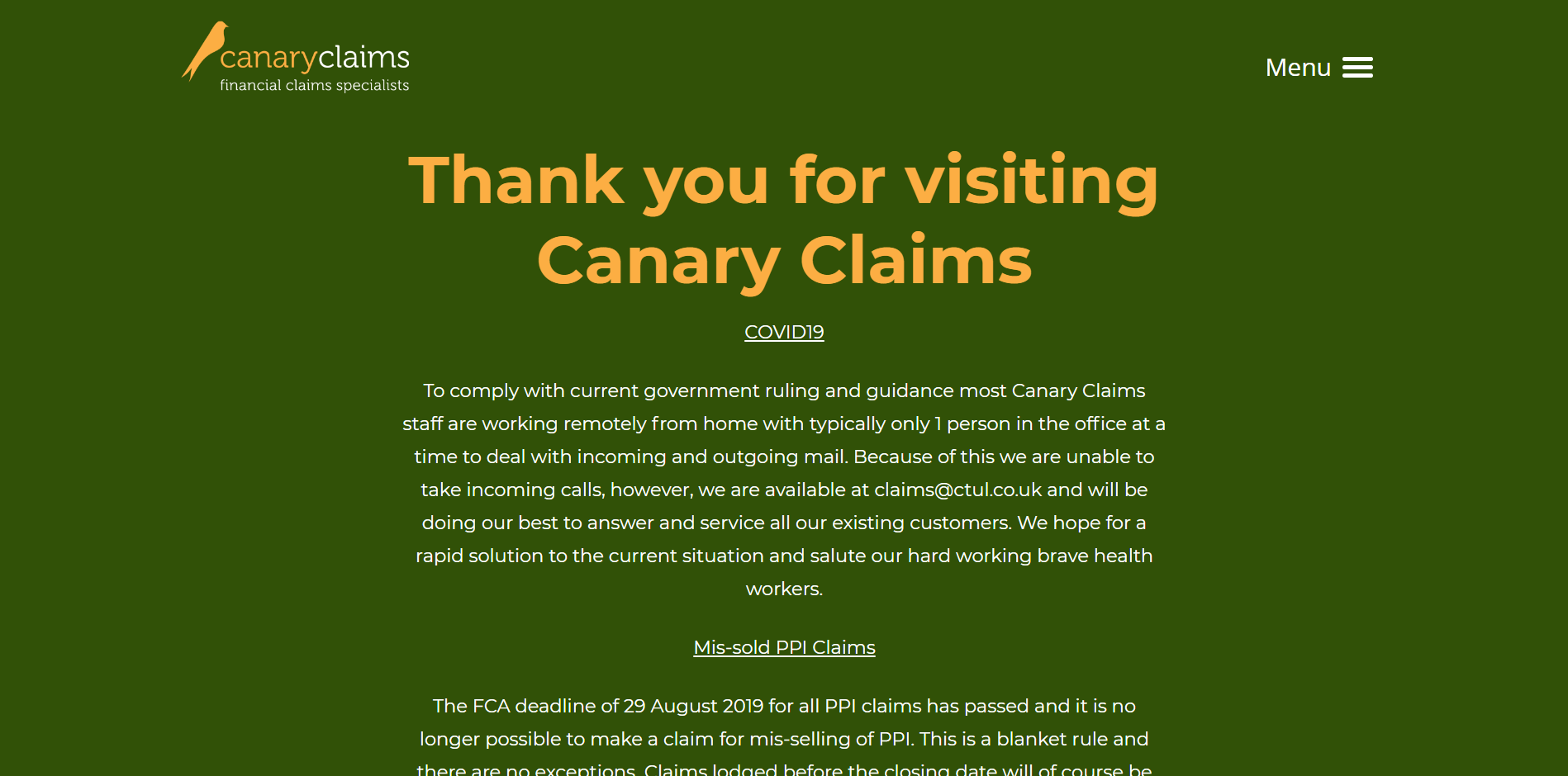 Canary Claims