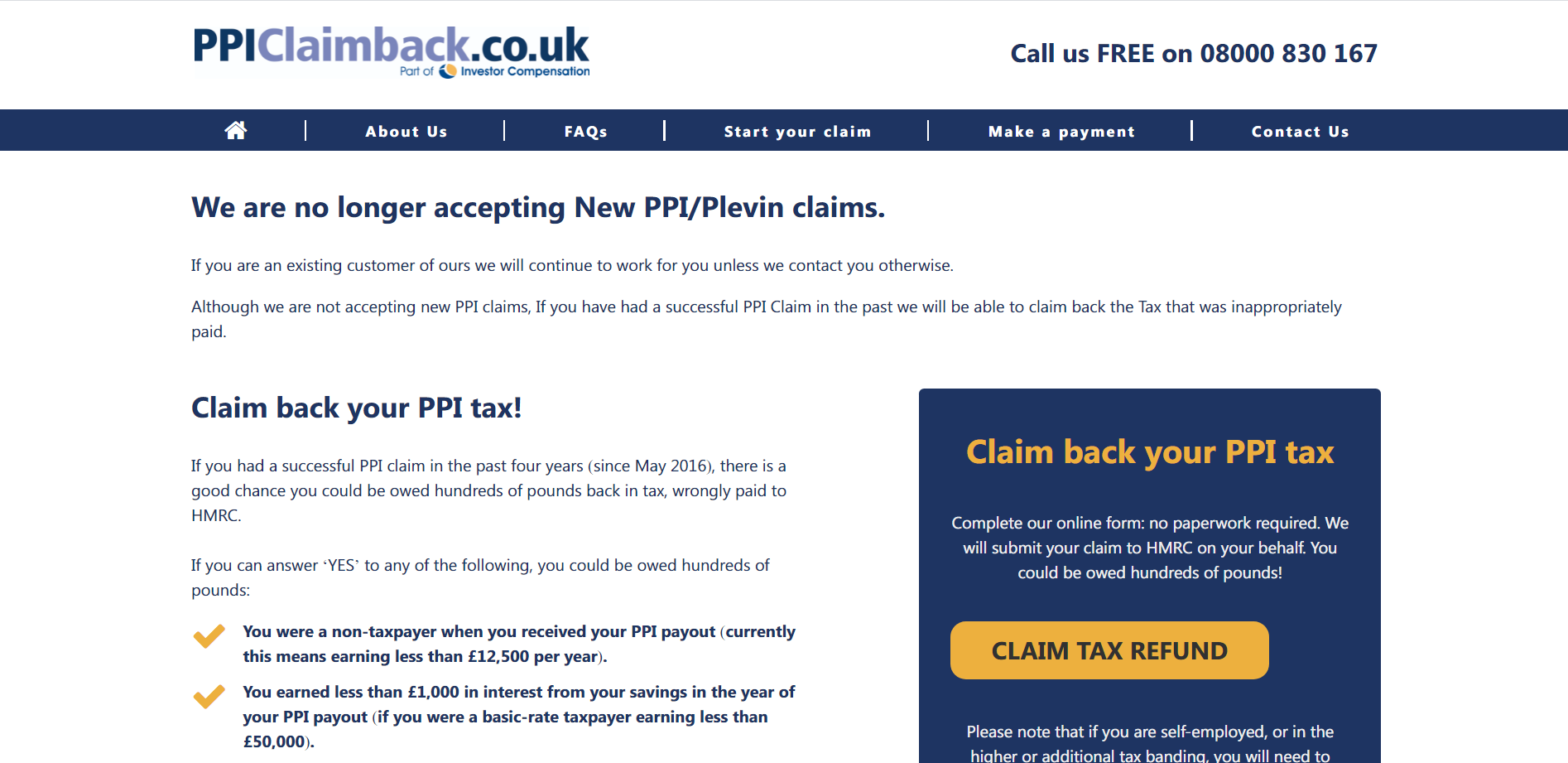 PPI Claim Back