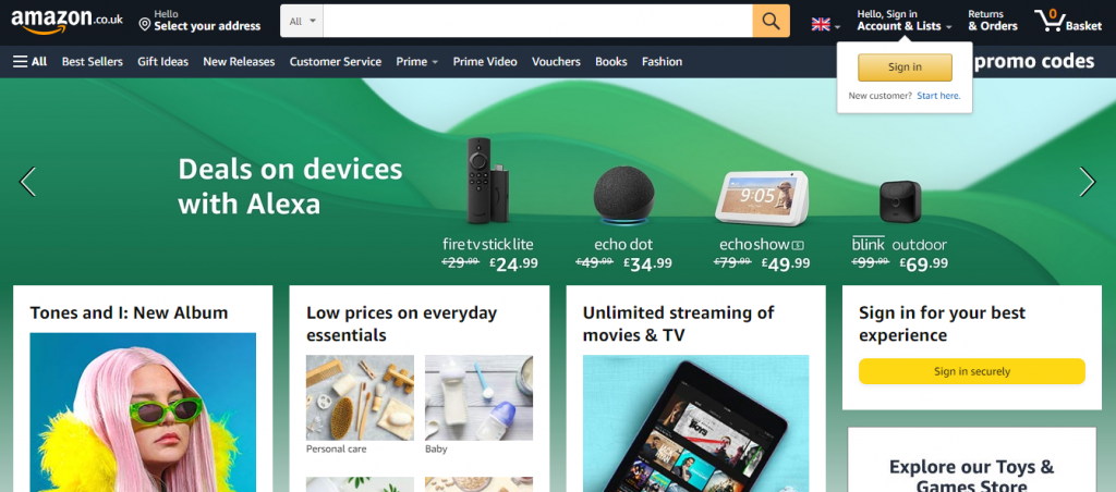 Amazon online selling