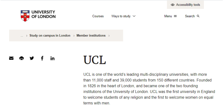 University College London University College London