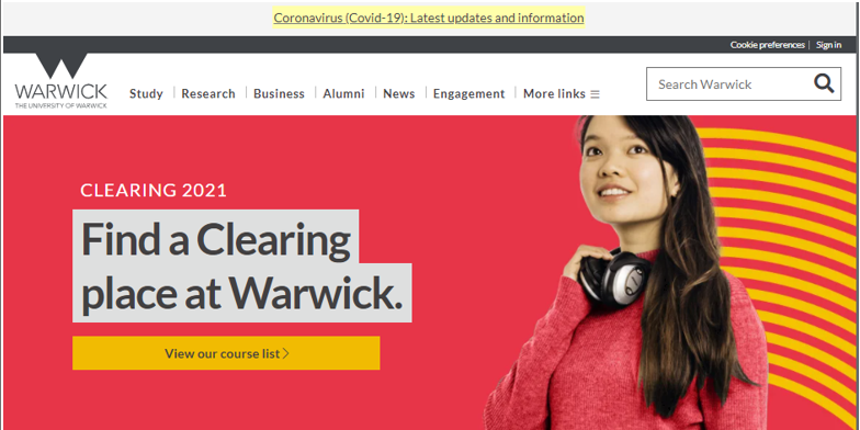 University of Warwick University of Warwick