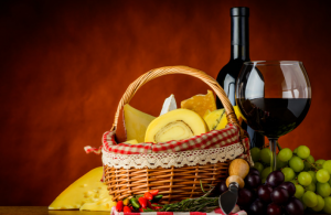 Wine and Cheese Basket