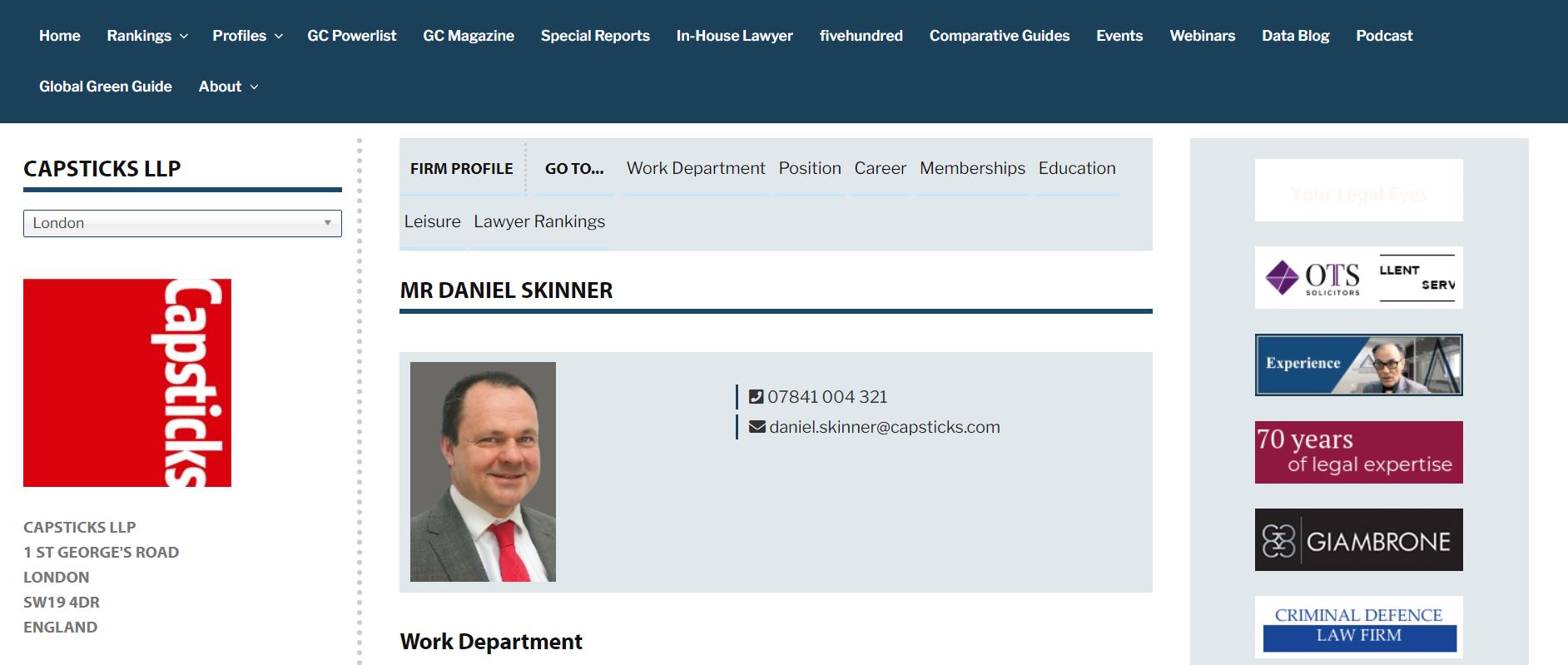 Daniel Skninner Daniel Skninner