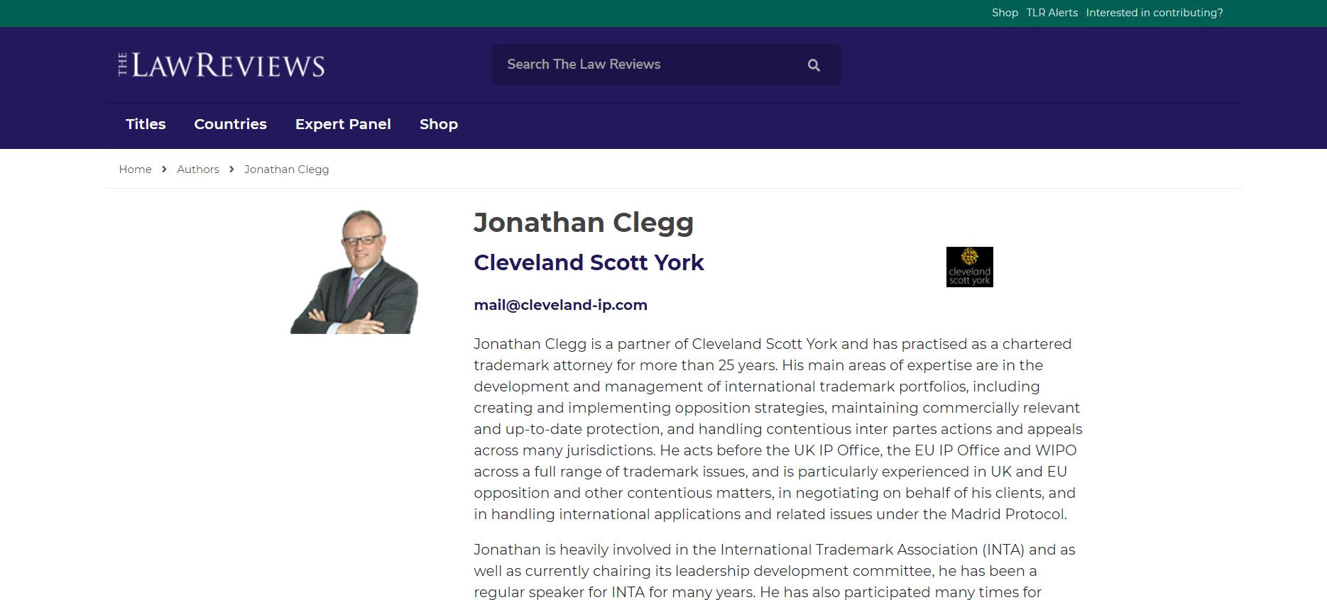 Jonathan Clegg Jonathan Clegg