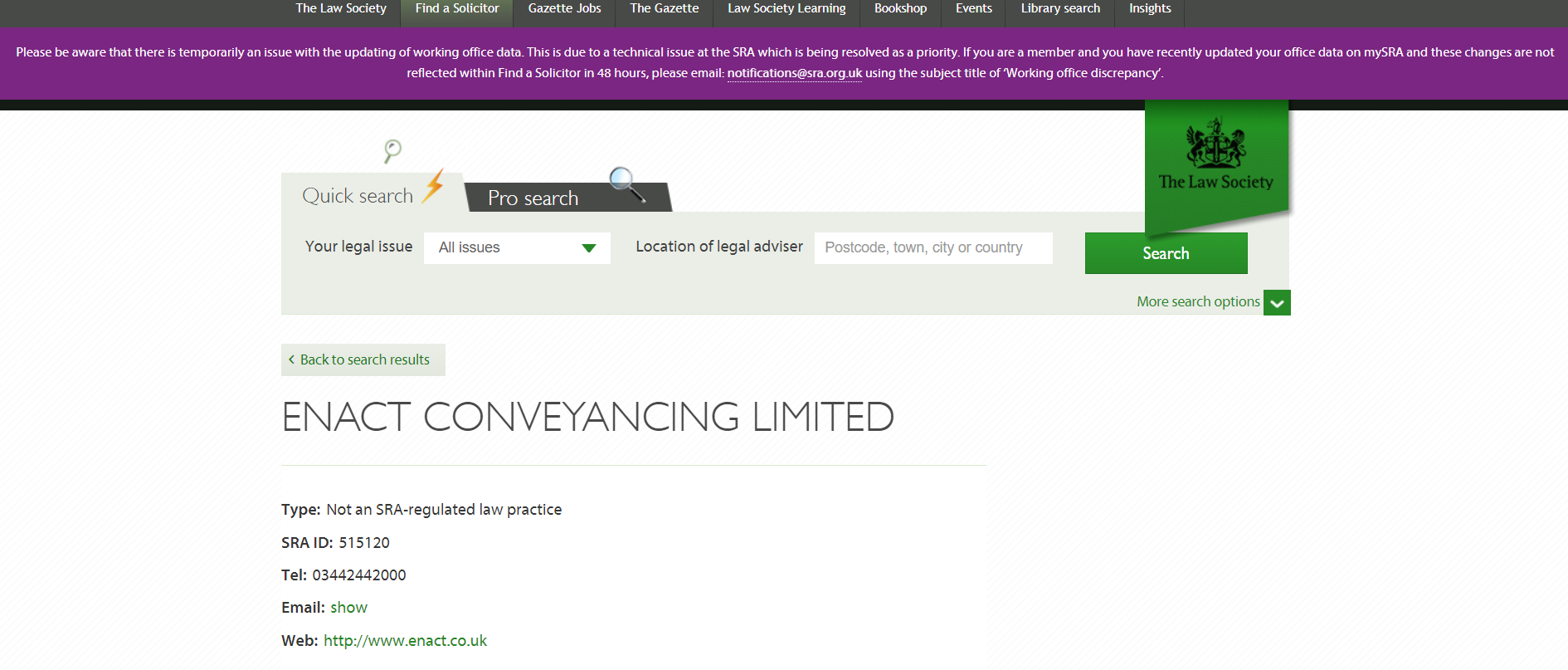 Enact Conveyancing Limited