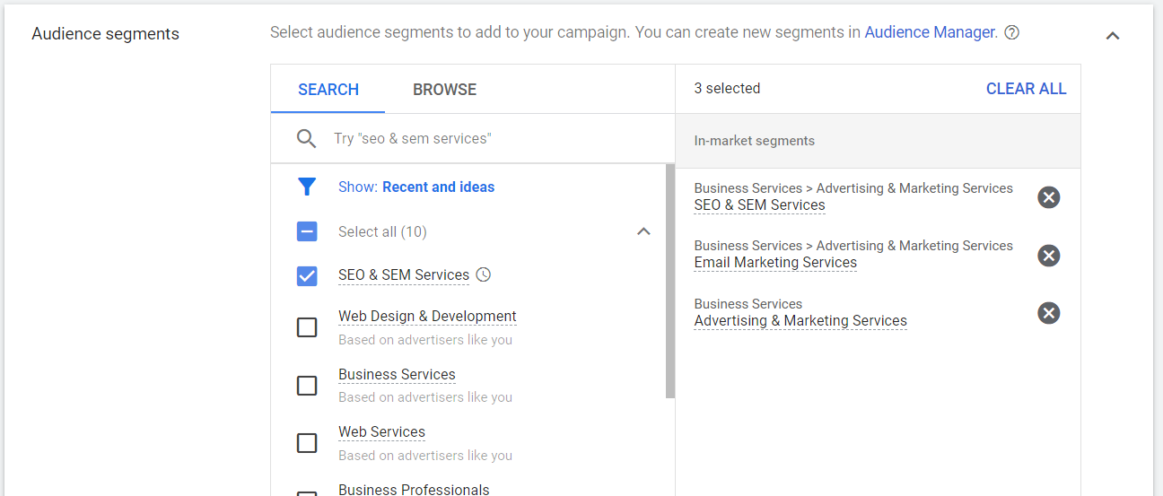 Audience Segments