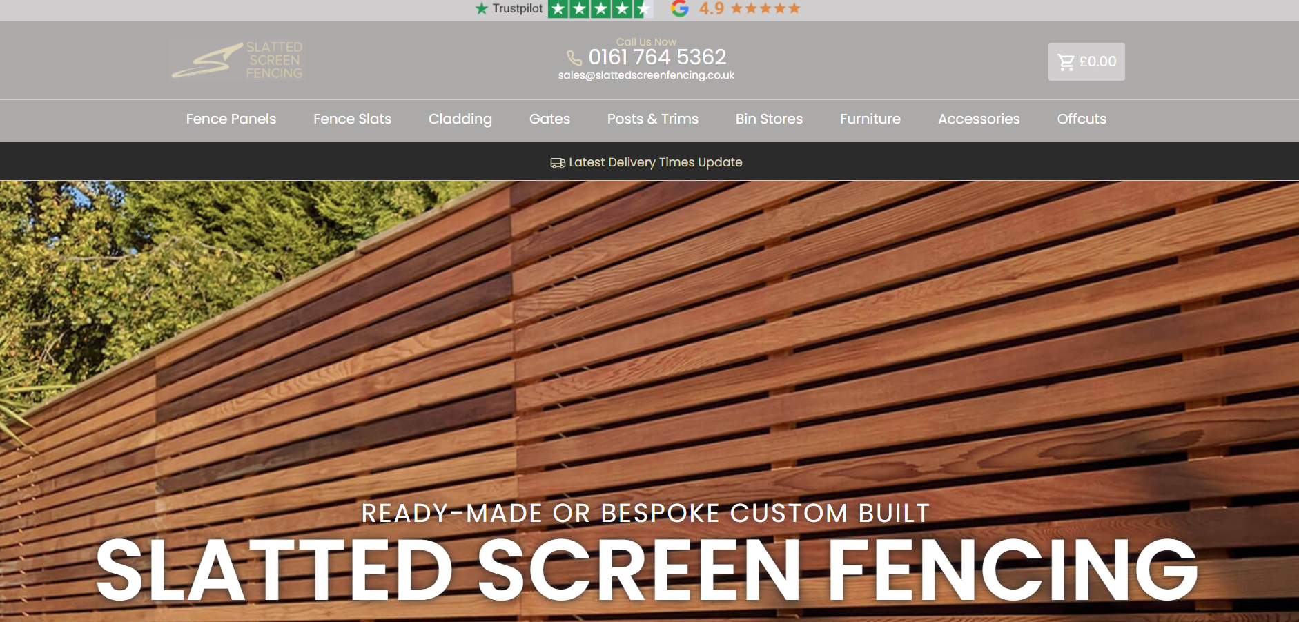 Slatted Screen Fencing