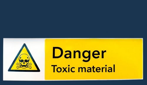 Reject toxic material - rubbish disposal mistakes