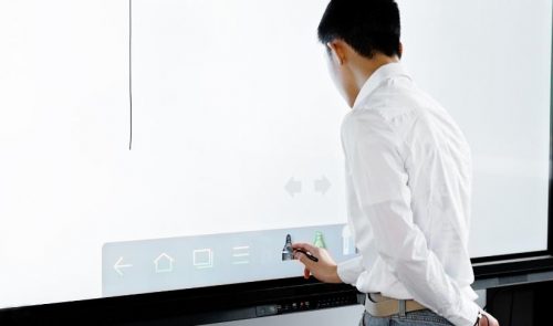 Interactive whiteboard walls