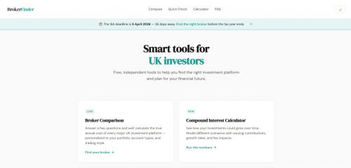 Brokersfinder - Best for Simple Broker Overviews